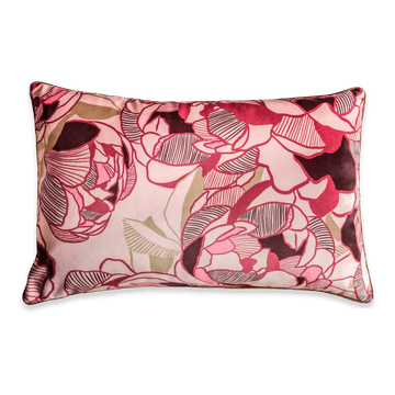 Coral Peony Cushion