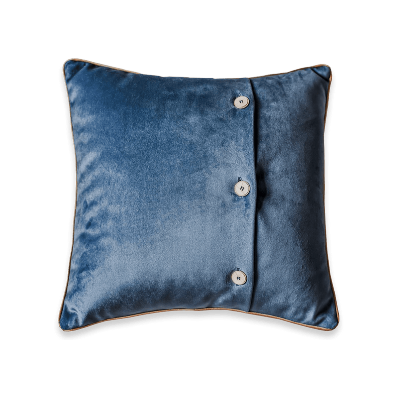 Coussin Uni Bleu